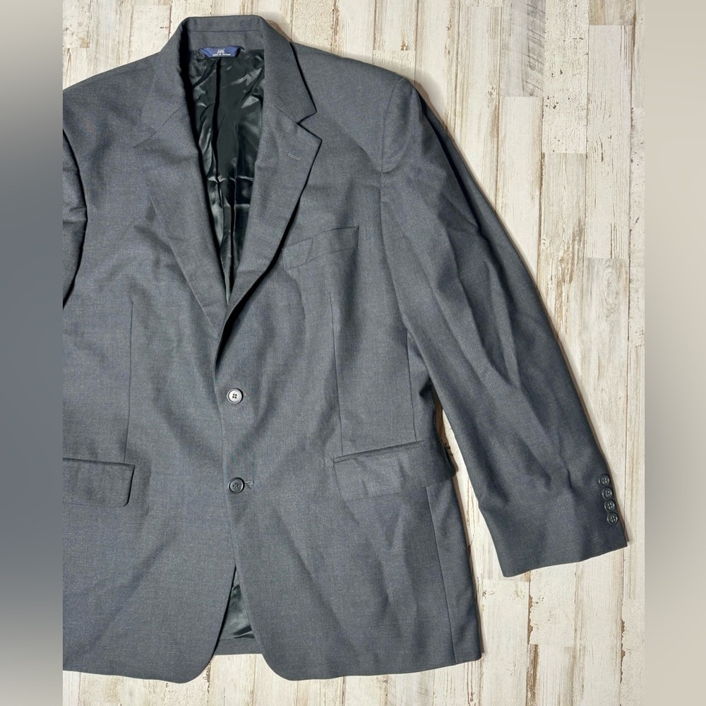 Brooks Brothers Blazer Mens 43R Charcoal Gray Explorer Madison Fit Coat Jacket - Picture 2 of 11
